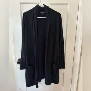 BAREFOOT DREAMS BLACK BAMBOO CHIC LITE CARDIGAN SIZE SMALL